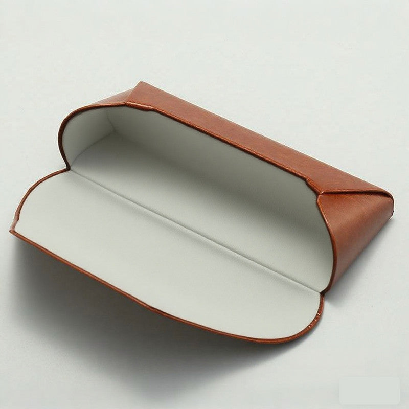 2 Pcs Black Vintage Style PU Leather Eyewear Case - Protective Hard Shell with Soft Lining 5