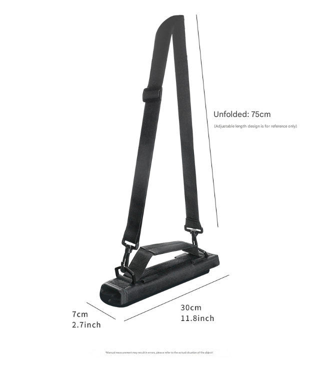 Black Compact Golf Club Carrier - Lightweight Sunday Practice Bag for Driving Range 7