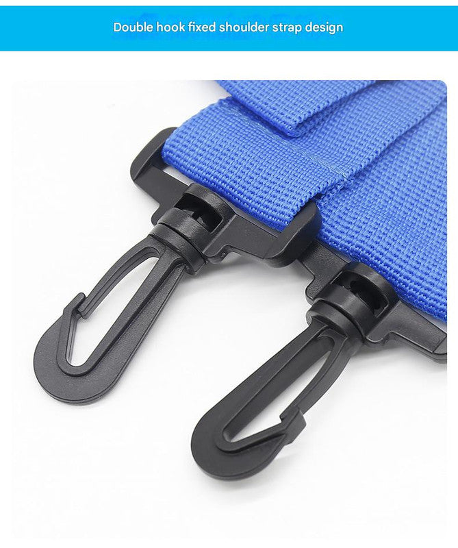 Blue Compact Golf Club Carrier - Lightweight Sunday Practice Bag for Driving Range 3