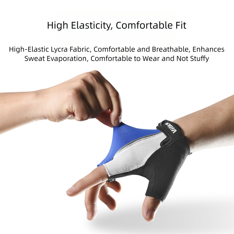 Size XL Red Padded Half-Finger Cycling Gloves - Breathable Shock-Absorbing Workout Gloves for Gym & Fitness 4