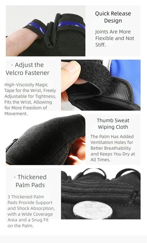 Size XL Red Padded Half-Finger Cycling Gloves - Breathable Shock-Absorbing Workout Gloves for Gym & Fitness 8