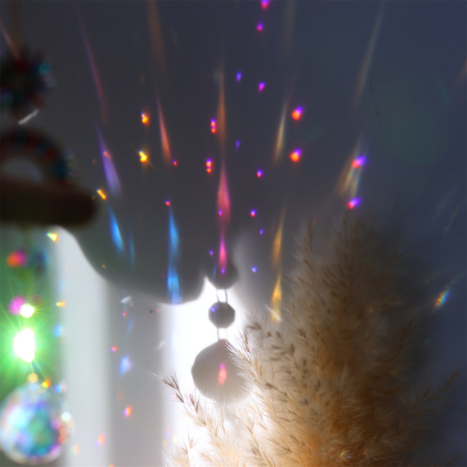 Colorful Dazzling Celestial Crystal Suncatcher - Star Shape Rainbow Maker Window Hanging Ornament 5