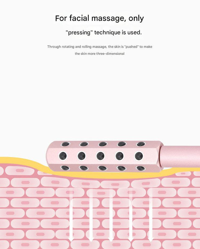 Black Germanium Stone Facial Roller - Uplifting & Sculpting Beauty Massager for Face and Body 6