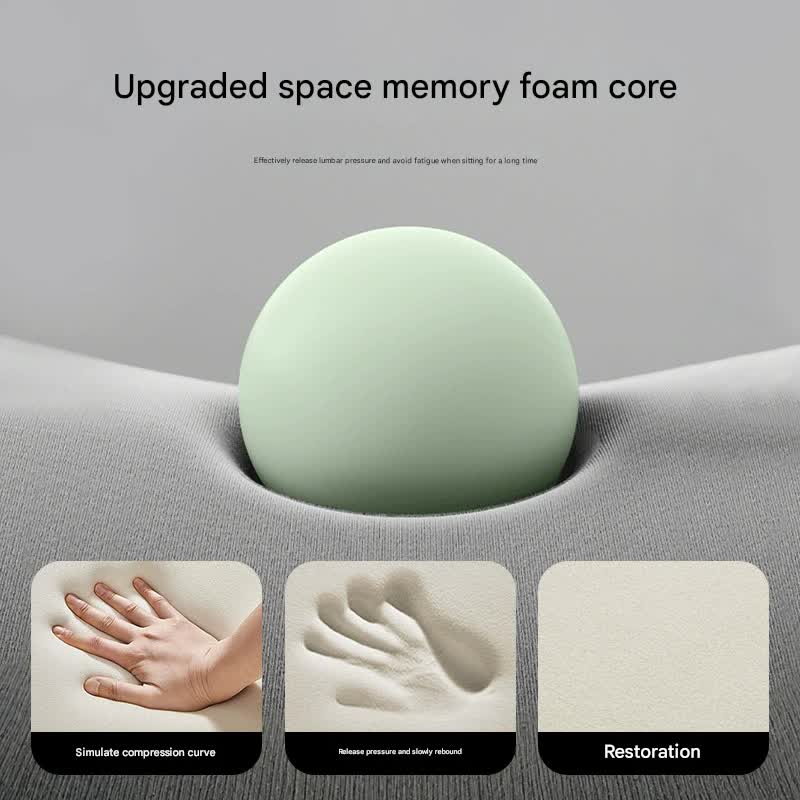 Memory Foam Student Seat Cushion - Pressure Relief, Non-Slip with Adjustable Straps for Healthy Posture(Rocket Pink 36x34cm) 4