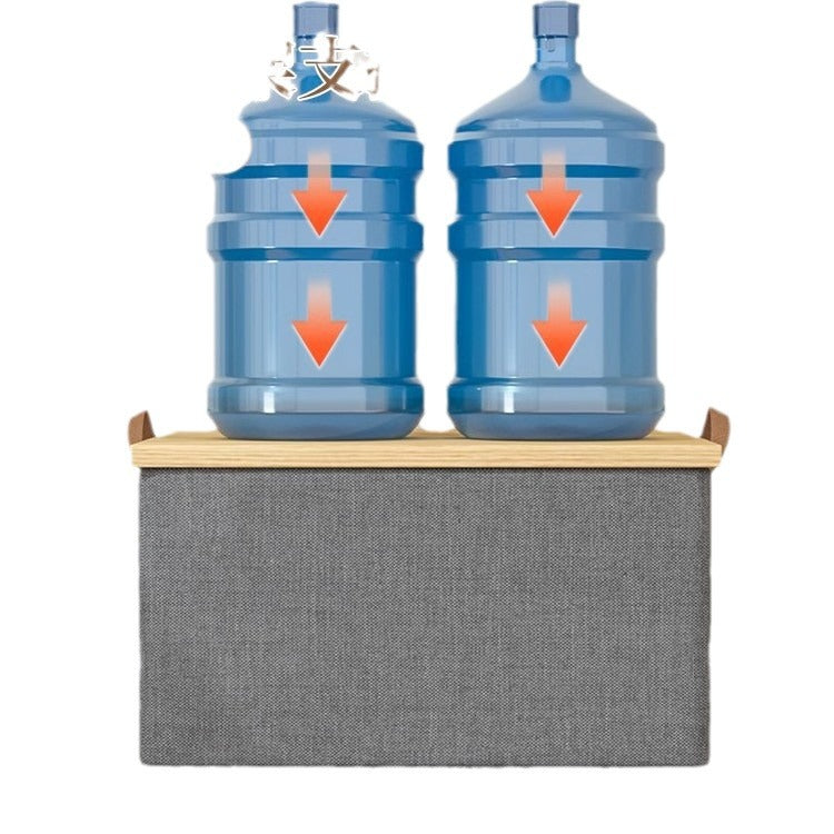 2pc Foldable Fabric Storage Bin with Steel Frame & Handles - 26L Stackable Closet Organizer(Grey) 4