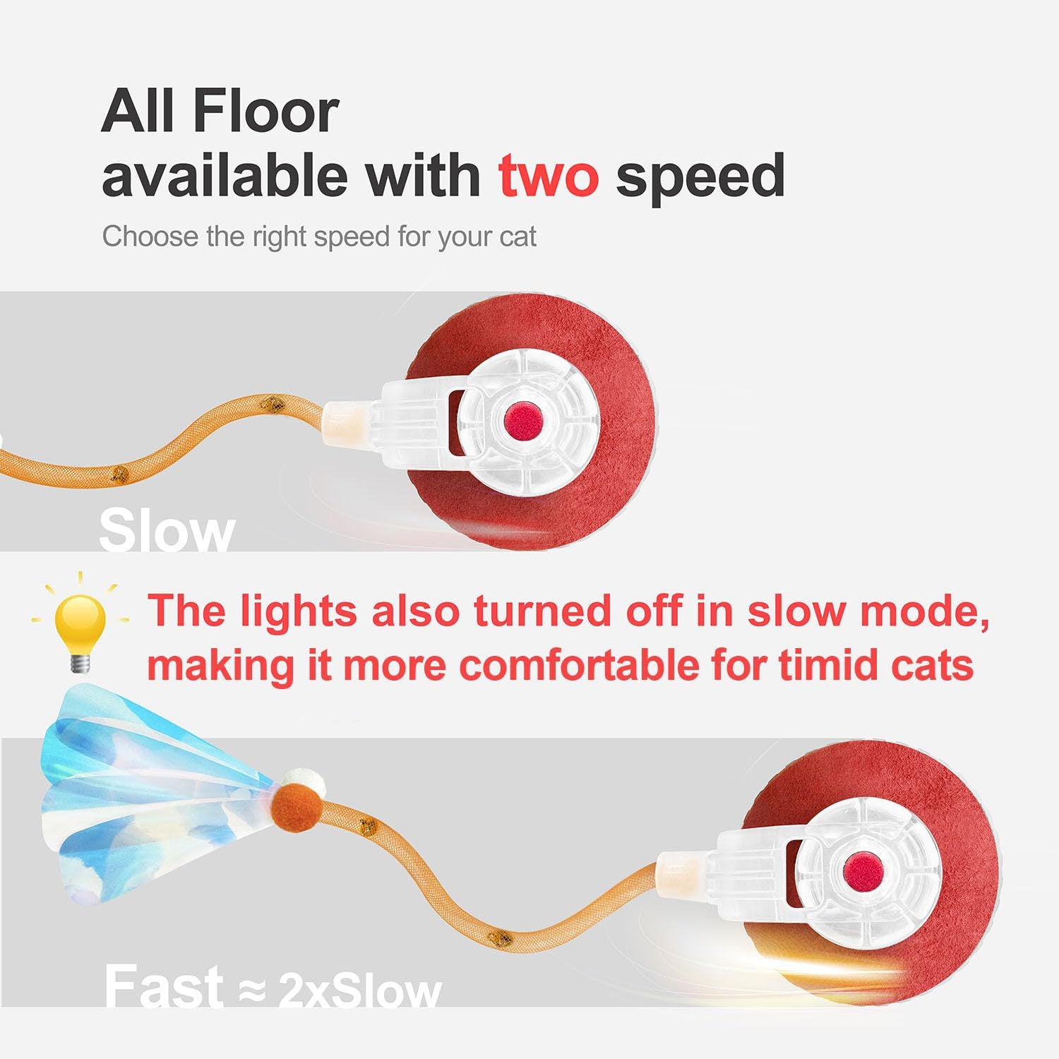 Red Interactive Smart Electric Cat Toy Ball - Automatic Irregular Rolling Teaser for Independent Play 3