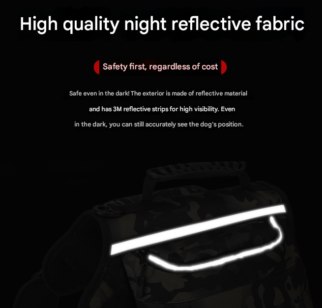 Black Saddle Bag Dog Backpack - Adjustable Harness Pack for Hiking, Camping & Travel with Medium to Large Dogs 3