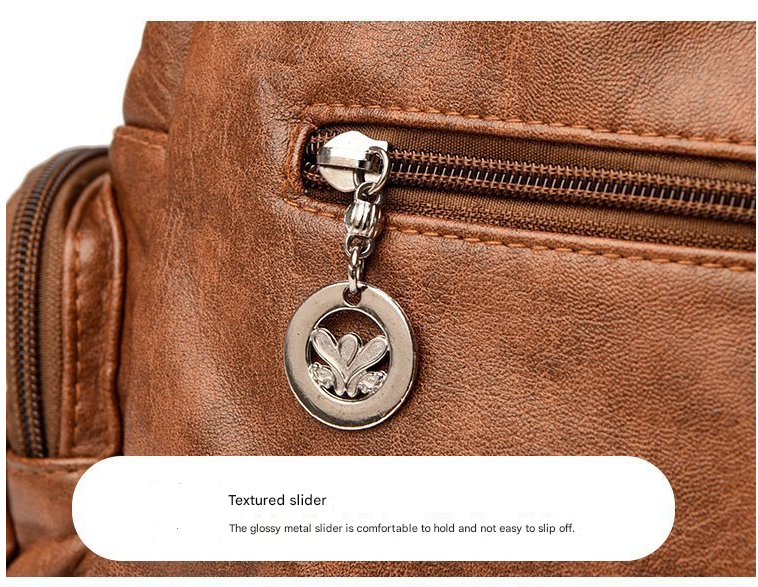 Grey Vintage Soft Leather Hobo Bag for Women - Multi-Pocket Shoulder Purse & Crossbody Handbag 4