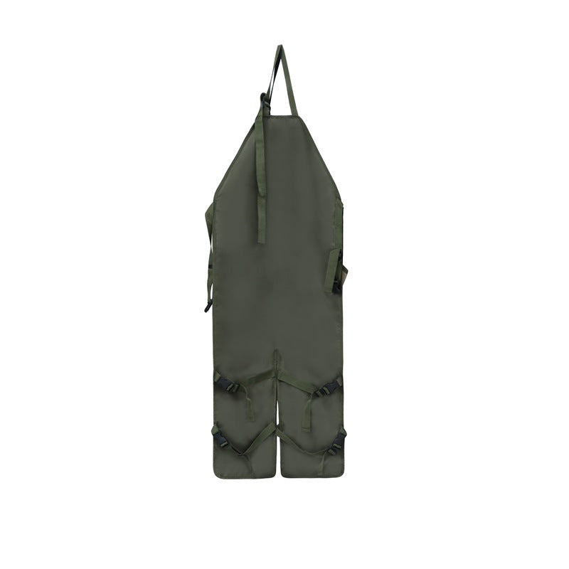 Brown Pocket Heavy-Duty Gardening Apron with Adjustable Straps and Multi-Pocket Design 5