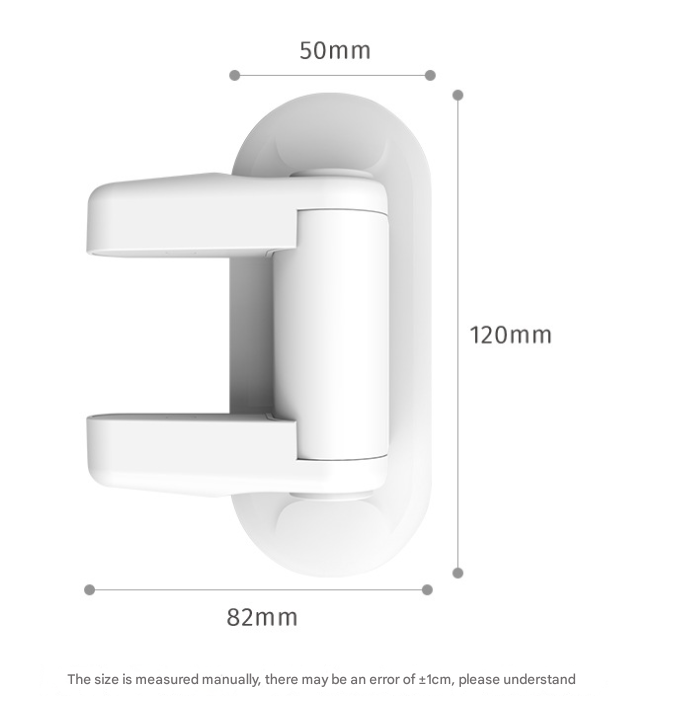 2-Pack White Child Safety Door Lever Lock - No-Drill Door Handle Lock for Home Security 4