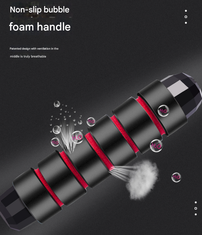 5 PCS Black-blue Adjustable Steel Wire Speed Jump Rope Set - Professional Fitness Rope with Ball Bearings for Cardio, Boxing & Workout 3