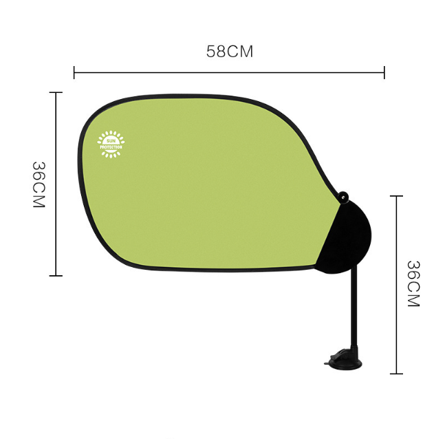 Universal Adjustable Car Window Sunshade - Flexible Arm with Suction Cup for Total Sun & Glare Protection 4