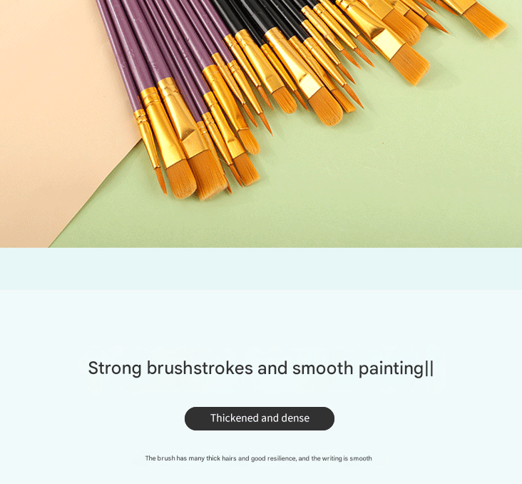 Pink Versatile 10-Piece Artist Paint Brush Set (10 Sets Included) - for Acrylic, Oil, Watercolor & Gouache Painting 4