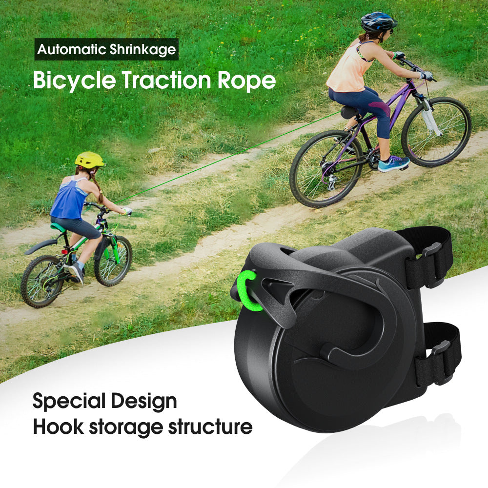 Retractable Bicycle Tow Rope for Kids - Parent-Child Bungee Towing System for Uphill Adventures 6