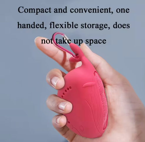 Purple 2-PCS Smart Whale Silicone Case Quick-Dry Towel Set - Portable & Cooling for Gym & Travel 3