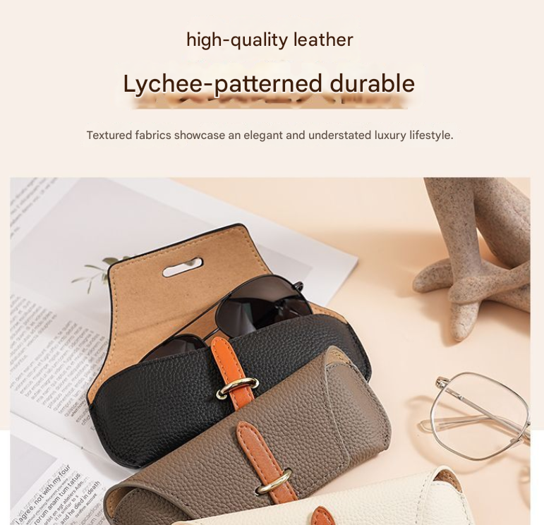 3 Pack Grey Chic Portable Glasses Case Set - Anti-Pressure Sunglass & Myopia Eyewear Protectors 3