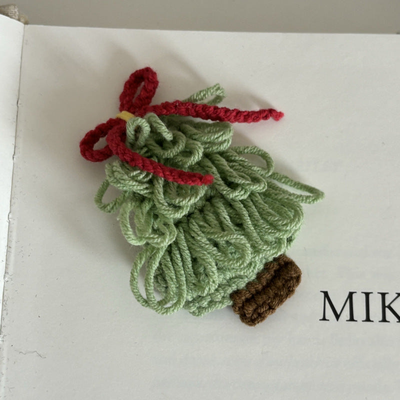 Christmas Collection Hair Clips - Set of 5 Random Main Image Styles, Festive Knitted Tree & Bow BB Clips, Bangs Clips & Hair Accessories 11