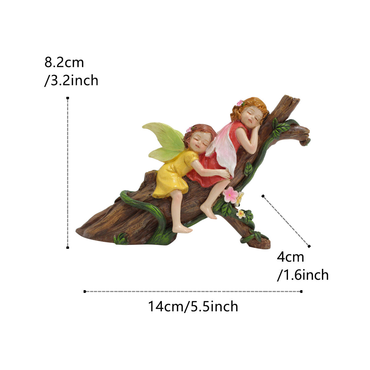 Garden Flower Fairy Resin Craft Ornament - Angel Decoration Micro Landscape 4