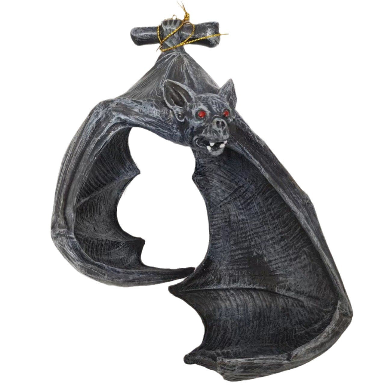 Gothic Bat Wall Tealight Holder - Resin Decor for Spooky Ambiance (16.5x12x22 cm) 3