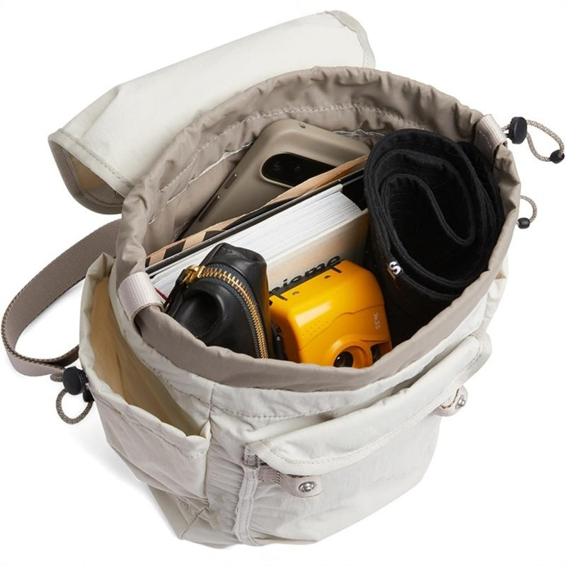 Black Chic & Compact Mini Backpack - Everyday Essential with Water Bottle Pocket (32x34.01x11 cm) 3