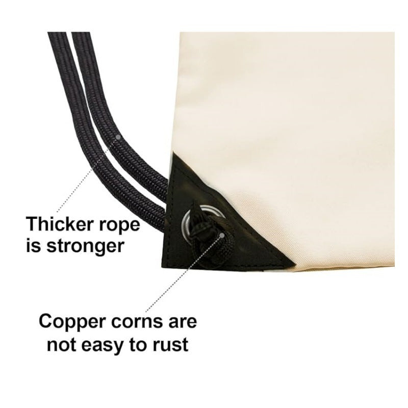 Navy Blue Versatile Drawstring Backpack - Sports, Gym, Yoga, Dance & Travel Carry-All (34x47 cm)