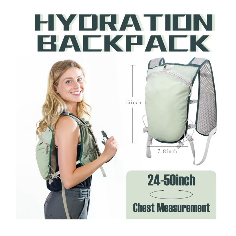 Lightweight Hydration Backpack Running Vest with Adjustable Chest Straps Breathable Trail Running Pack for Cycling and Marathons Fits 24-50 Inch Chest 4