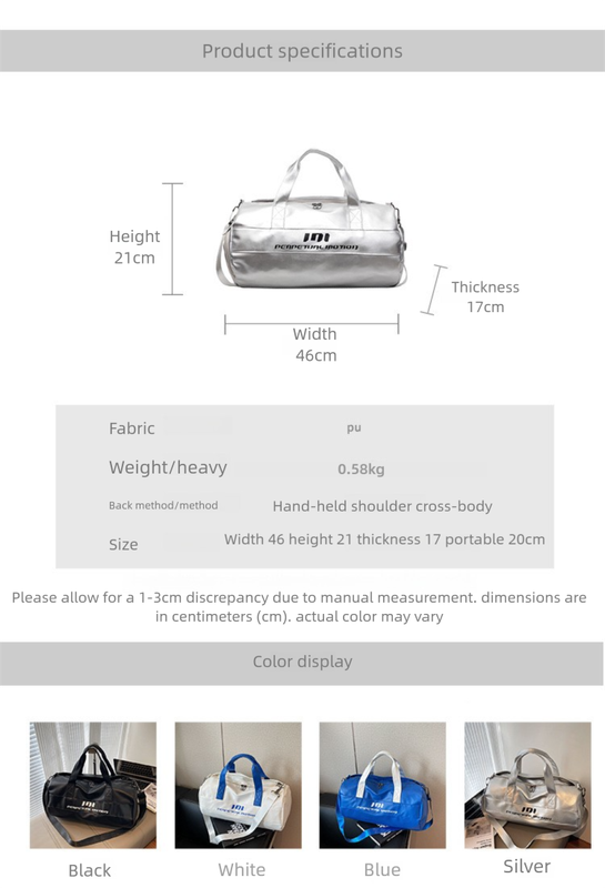 Lightweight Sports Bag with Dedicated Shoe and Wet Gear Zone(black)