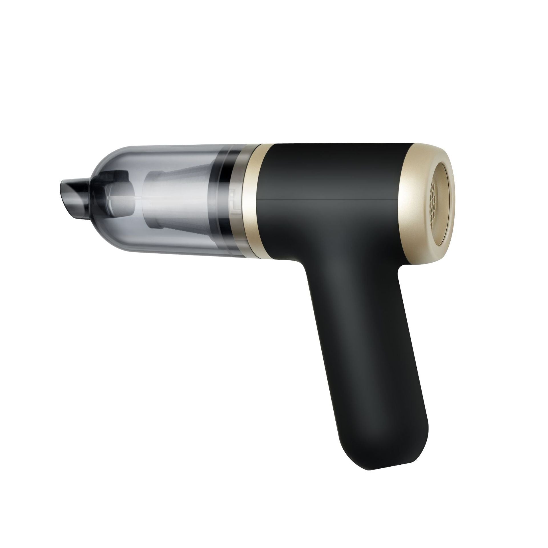 Black Portable 2-in-1 Cordless Vacuum Duster Kit with 2 Attachments