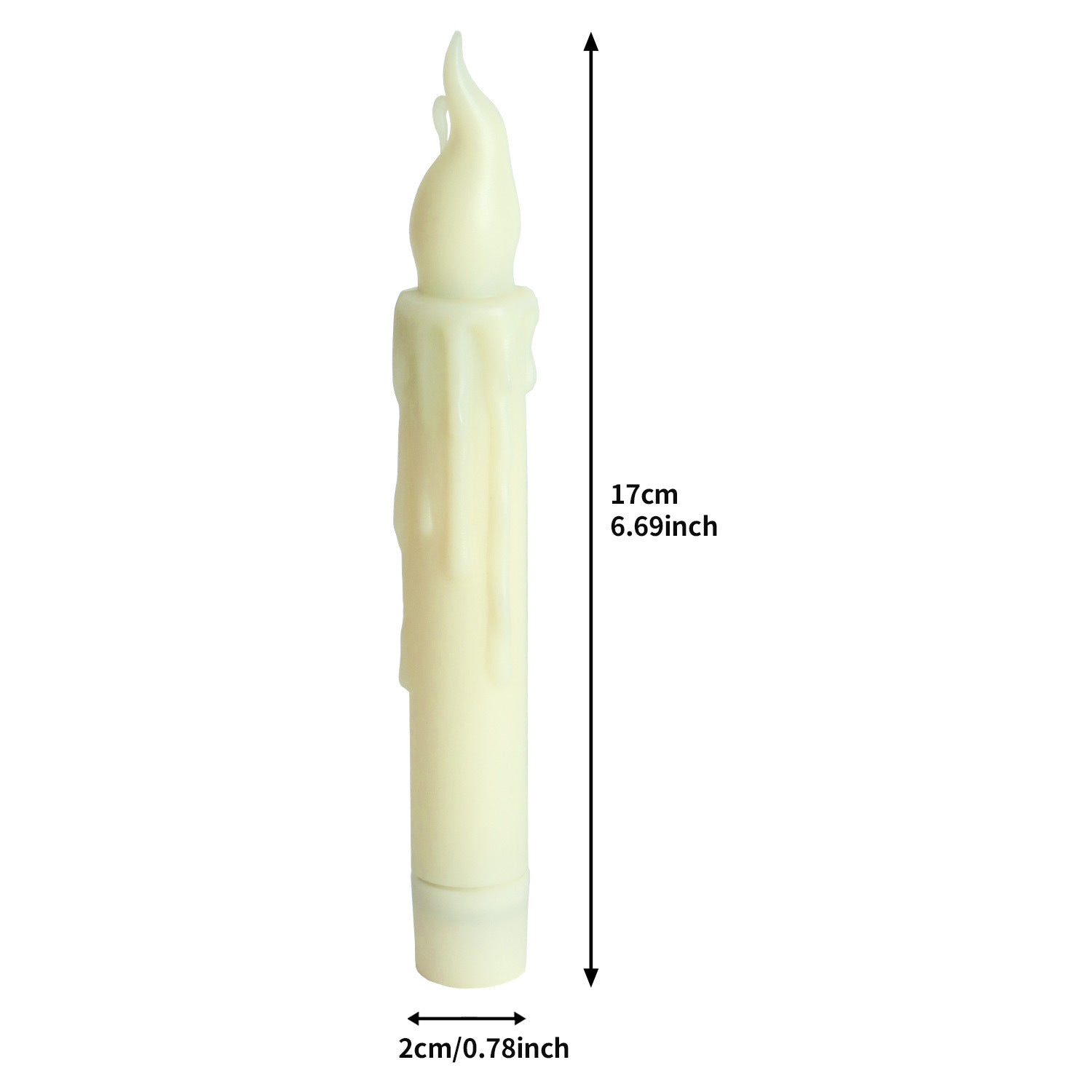 12-Pack LED Taper Candles, Remote, Hooks, & Line 5