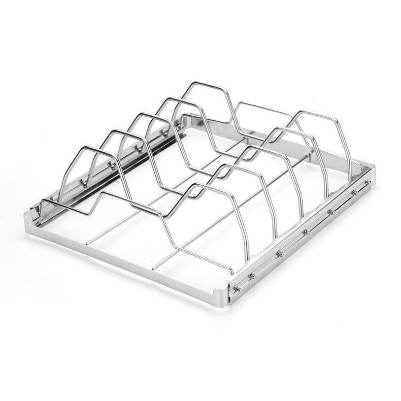 2-Pack Foldable Stainless Steel Rib Racks(26.6 x 22.2 x 2.3 cm) 5