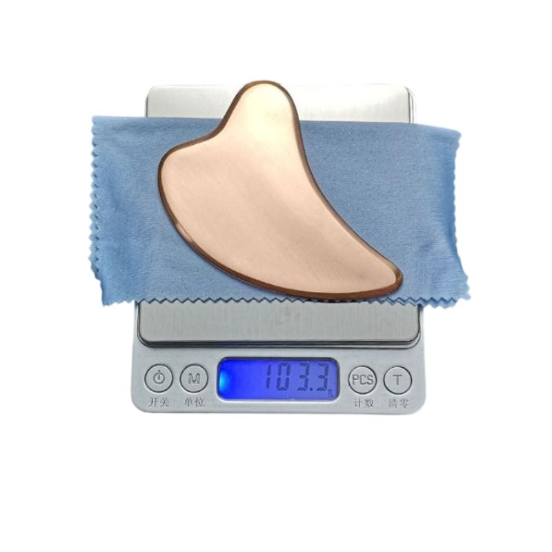 Copper Heart Gua Sha Tool – 3mm Facial Scraper for Lymphatic Drainage & Tension Relief