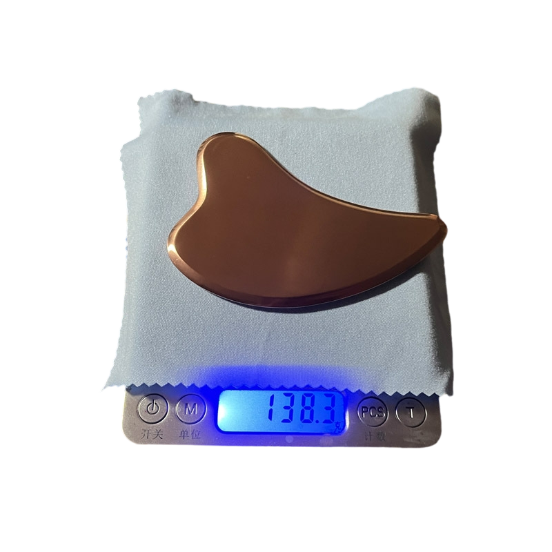 Copper Heart Gua Sha Tool – 4mm Facial Scraper for Lymphatic Drainage & Tension Relief