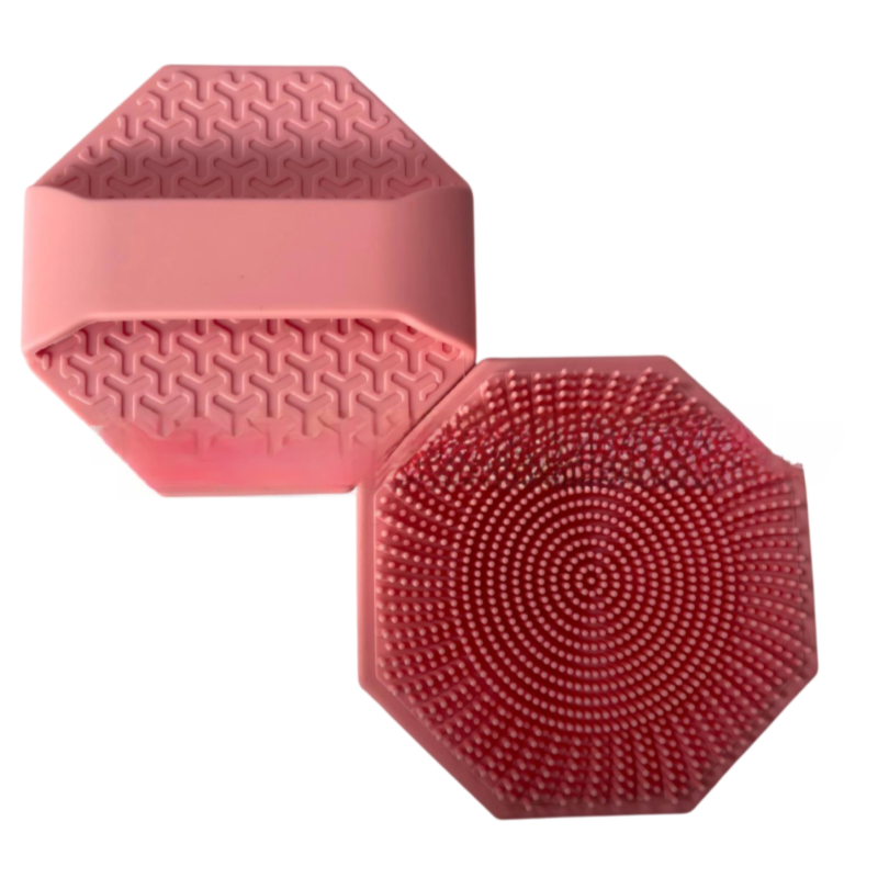 4-Pack Silicone Face Scrubber & Gentle Exfoliator – Antimicrobial Facial Cleansing, Multi-Color Brush Set 3