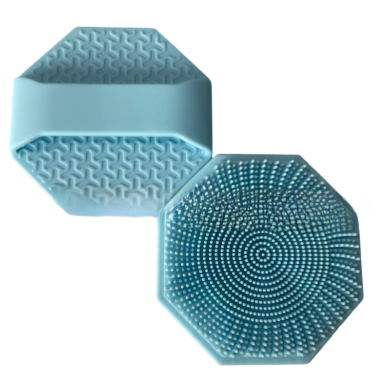 4-Pack Silicone Face Scrubber & Gentle Exfoliator – Antimicrobial Facial Cleansing, Multi-Color Brush Set 4