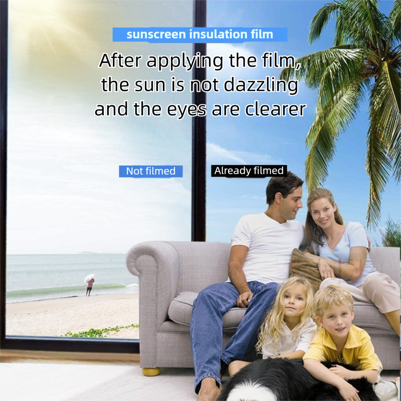 Premium 6-Layer Dark Grey Window Film for Home/Office – Reflective One-Way Privacy, 50cm x 2m One Roll, UPF 50+ UV Block,With Full Install Tools