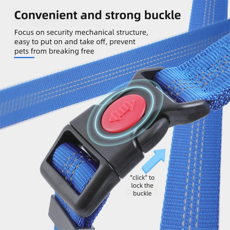 2PC Black Adjustable Dog Car Safety Seat Belt Leash - Anti-Shock Bungee Headrest Restraint with Reflective Stitching & 316 Stainless Steel Clip