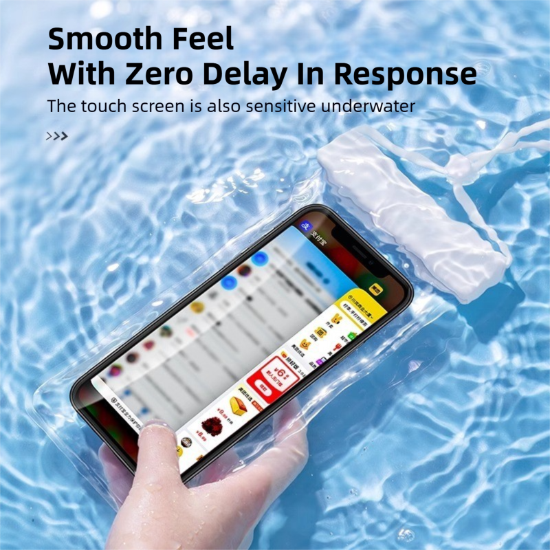 3-PCS Purple IPX8 Waterproof Phone Pouch(19×11 CM) - Universal Touch Screen & Underwater Photo Case for Swimming, Snorkeling, and Beach 4