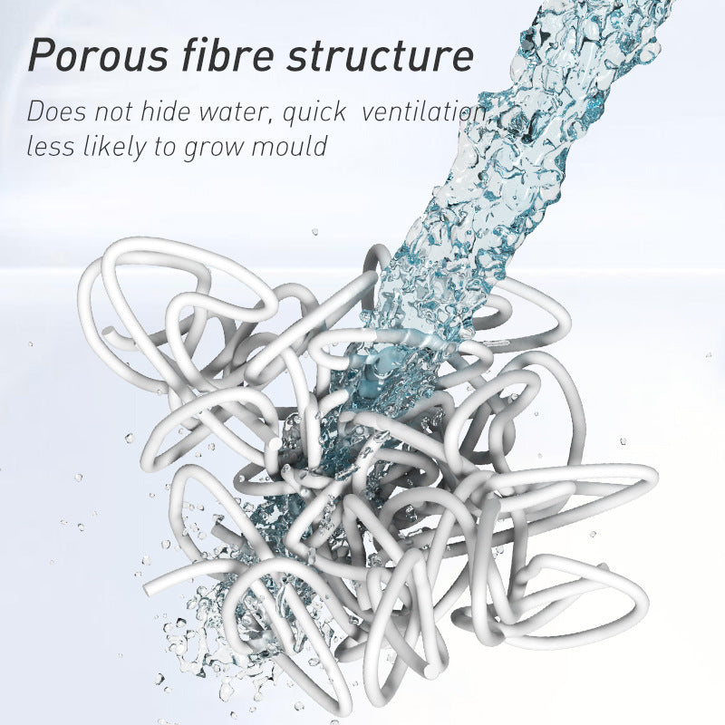 Grey Checkered Design Loofah Texture Shower Mat (40x60cm) - Non-Slip PVC Bathroom Floor Mat, Quick-Draining, Anti-Mould & Massage Pad