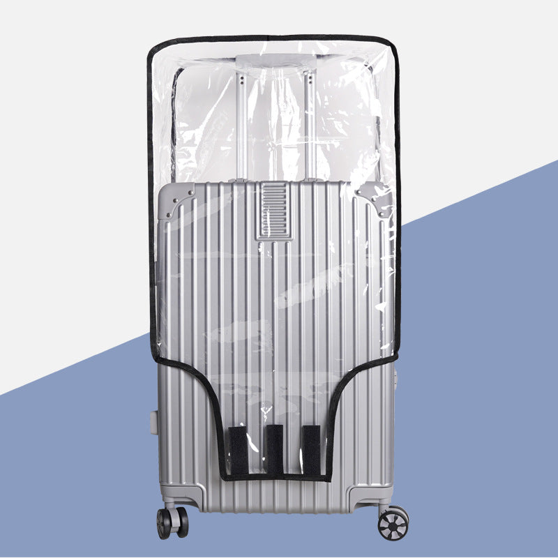 2-Pack 24" Clear PVC Luggage Cover - Heavy-Duty Waterproof & Scratch-Resistant Suitcase Protector