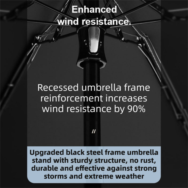 2-Pack Pink Ultra-Compact 5-Fold Waterproof All-Weather Umbrella for Women - Heart Pattern, Black Glue UV Protection, 8-Rib Frame,  Portable Capsule Parasol 6