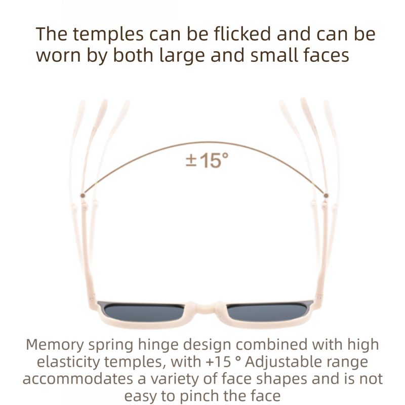 Ultra-Light Foldable TR Sunglasses for Women with Storage Bag - 15° Adjustable Temples & Premium Hinges, UV Protection (Black Frame/Grey Lenses) 3