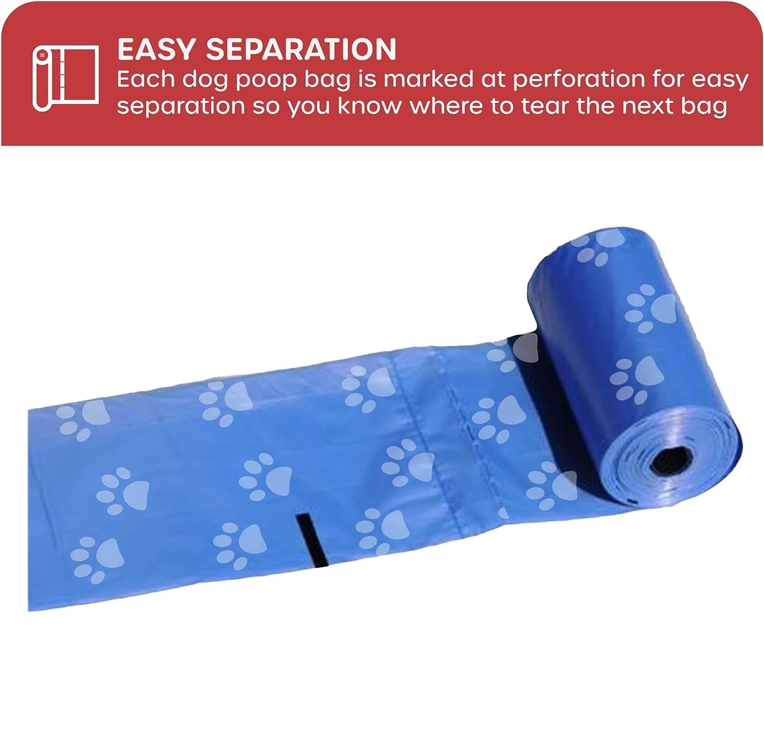 150-Count Biodegradable Dog Poop Bags with Bone Dispenser - Extra Thick Leak-Proof Pet Supplies 4