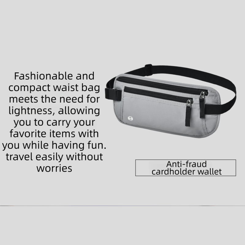 Yellow RFID Blocking Slim Anti-Theft Fanny Pack for Outdoor Travel - Hidden Money Belt for Passport, Documents & Cash 5