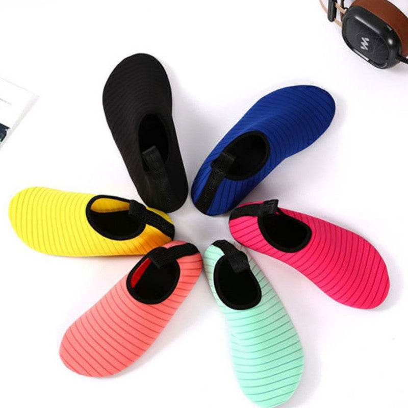 #38/39 Rose Red Quick-Dry Aqua Beach Water Shoes for Men and Women - Slip-On Lightweight Breathable Barefoot Swim Socks 3