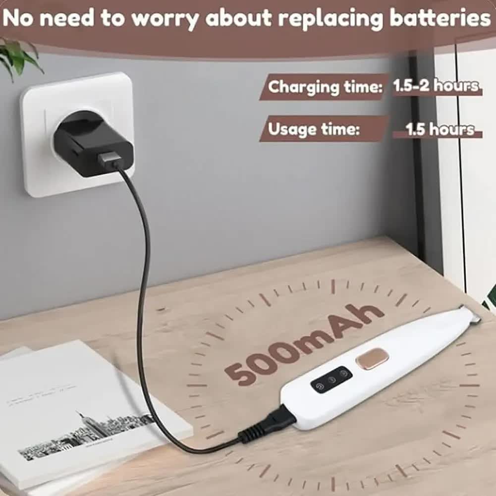 F5 Portable Pet Hair Detailed Trimmer(2 * 140mm Blades) - Cat & Dog Waterproof  Grooming Clipper with LED Light &  Display, Low-Noise Ceramic Blade 3