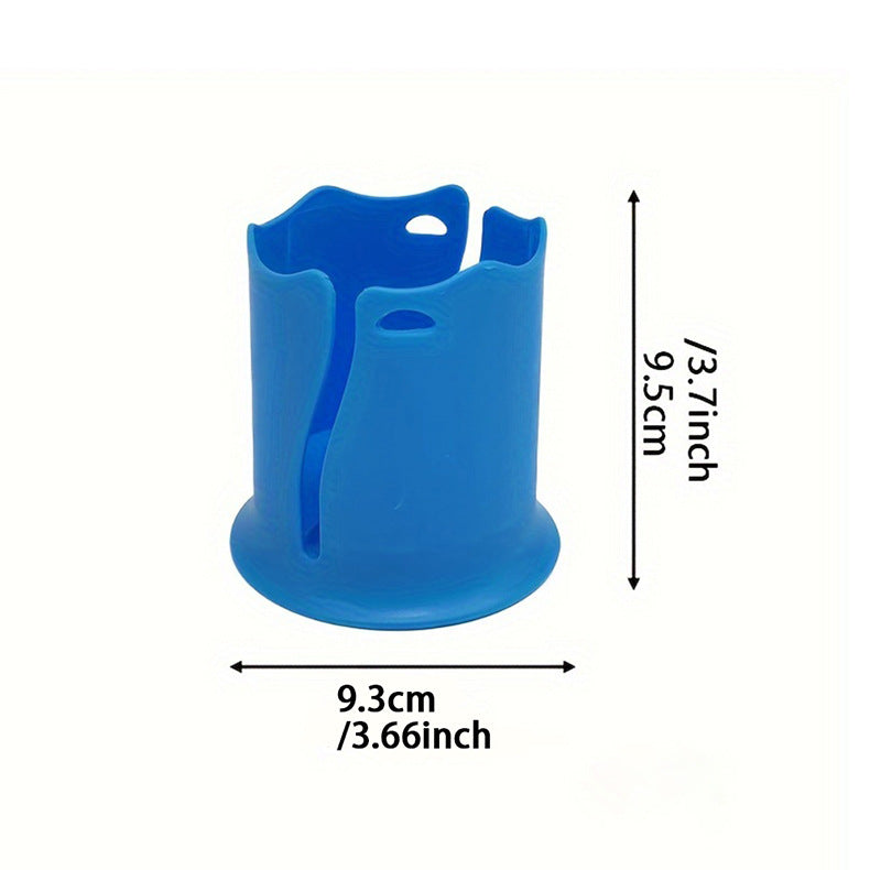 2-Pack Blue Outdoor Surfboard Water Bottle Holder - Portable PP & Silicone Drink Stabilizer for Water Sports 4
