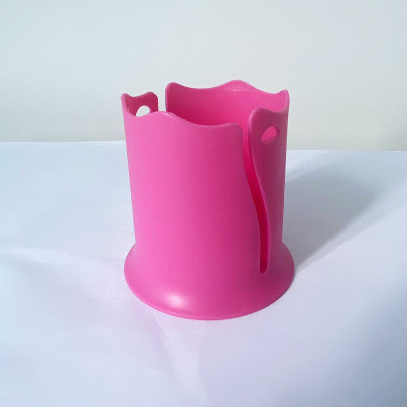 2-Pack Pink Outdoor Surfboard Water Bottle Holder - Portable PP & Silicone Drink Stabilizer for Water Sports