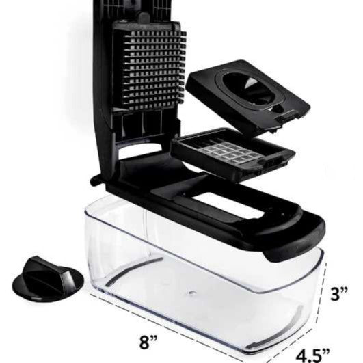 18-Piece White-Green Multi-Function Vegetable Chopper & Slicer Set - Rotary Grater with 5 Muti-Style Stainless Steel Blades for Home Kitchen 6