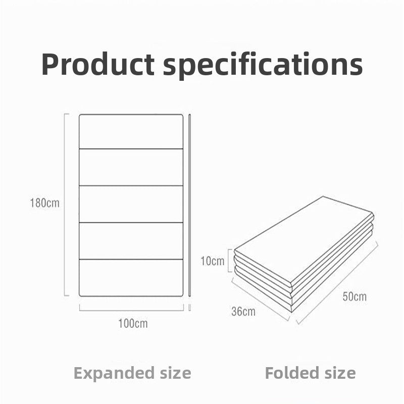 Beige Large Foldable Baby Play Mat - Thick, Waterproof & Reversible XPE Foam Mat for Tummy Time & Crawling 6