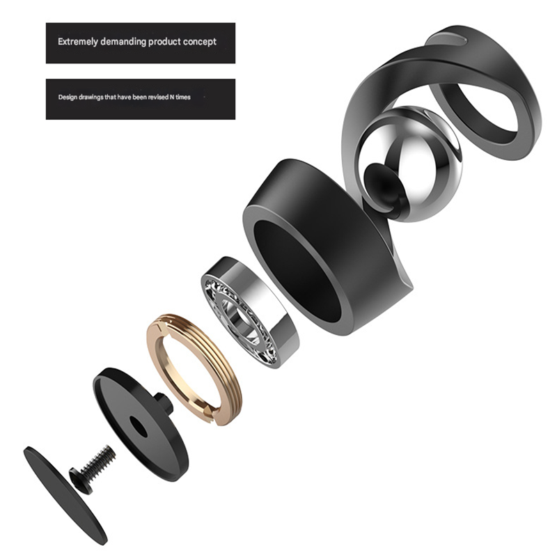 Colorful gyroscope silver beads Kinetic Levitating Desk Toy - Silent Spinning Floating Gyroscope for Stress Relief & Office Decor